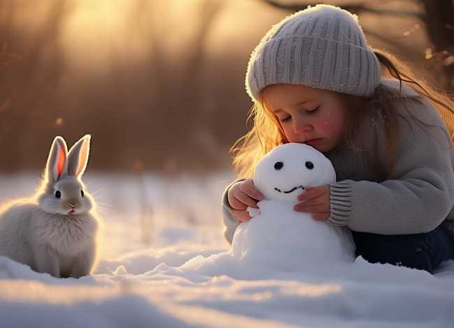 儿童故事雪孩子融化了,雪孩子融化了小兔会说什么 儿童故事雪孩子融化了,雪孩子融化了小兔会说什么