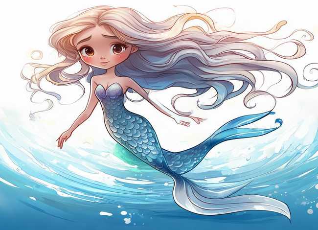 海的女儿童话故事图片大全 - 海的女儿童话插图简笔画 海的女儿童话故事图片大全 - 海的女儿童话插图简笔画