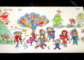 民间故事儿童简笔画；民间故事的图画简笔画