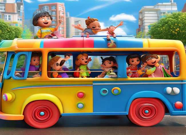 公交车儿童视频（公交车 儿童动画）