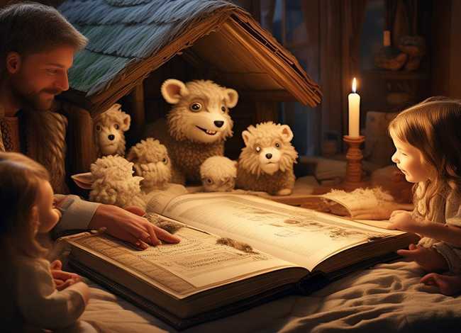 儿童的睡前故事狼和七只小羊 - 狼和七只小羊睡前故事文字