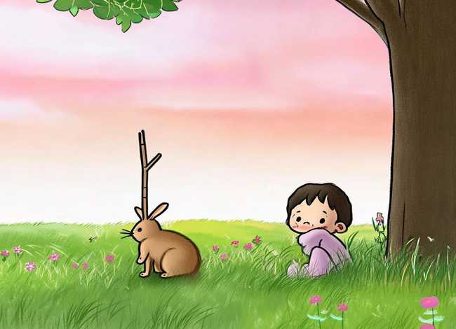 儿童成语故事守株待兔朗读，成语故事《守株待兔》