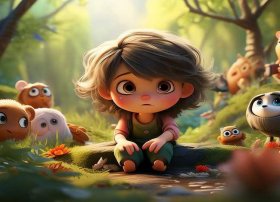 儿童动画可怜的故事、故事可怜的孩子