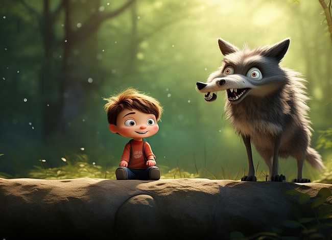 儿童大灰狼故事3-6岁；小儿故事大灰狼的故事