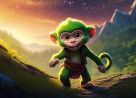 幼儿故事睡前完整故事小猴下山、幼儿睡前故事小猴子下山