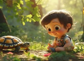乌龟故事儿童、小乌龟幼儿故事