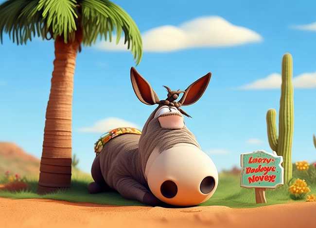 儿童故事懒驴改行视频 懒惰的驴子故事视频