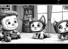 简单连环画故事 - 连环画4张故事简笔画 简单