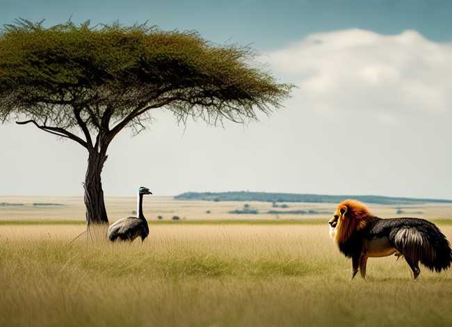 鸵鸟的故事(狮子和鸵鸟的故事) 鸵鸟的故事(狮子和鸵鸟的故事)