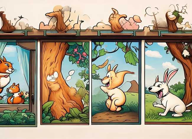 四格连环画小故事；四格连环画小故事大全