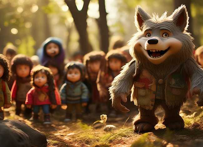 儿童故事二年级大灰狼 小儿故事大灰狼