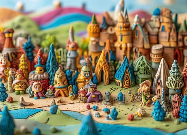 儿童故事粘土作品;粘土故事主题作品 儿童故事粘土作品;粘土故事主题作品