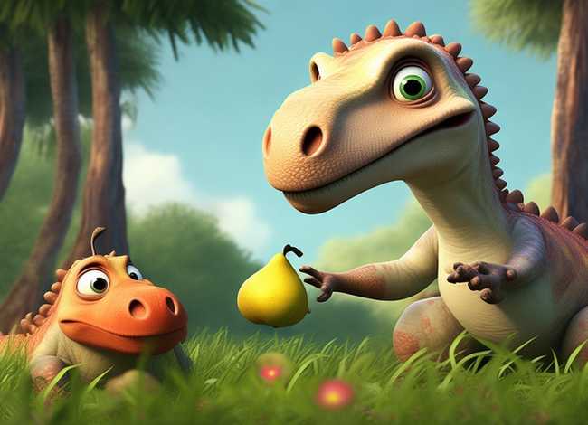 恐龙让梨后来怎么了 - 恐龙让梨这个故事怎么讲