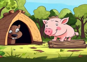 儿童故事狼来了小猪盖房子，小猪盖房子动画片狼来了