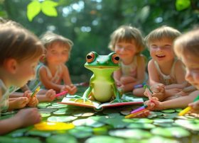 青蛙故事儿童画 青蛙幼儿绘画故事