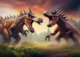 恐龙打架的故事儿童 - 恐龙打架的故事 听故事