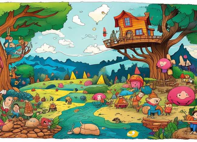 儿童绘本故事图片绘画8页 - 儿童绘本故事绘画8页