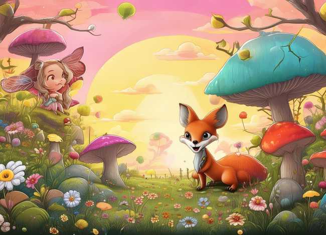 以童话故事画一幅画（以童话为主的画）