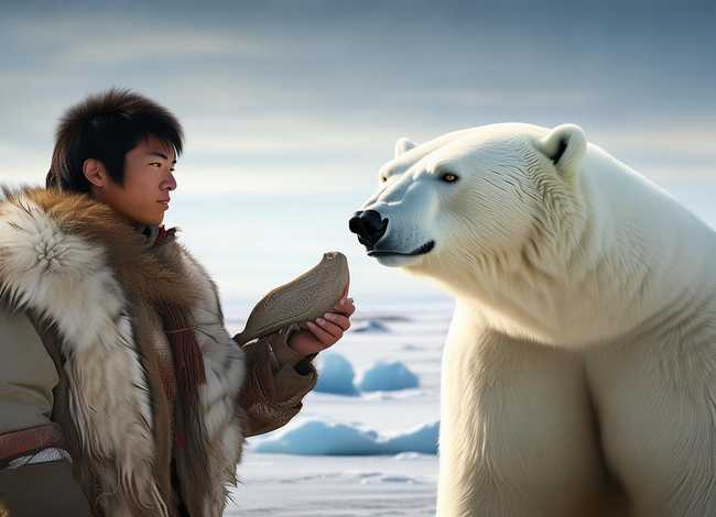 人与北极熊相处的故事；人与北极熊相处的故事有哪些