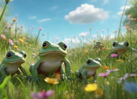 巴巴熊儿歌小蝌蚪找妈妈、熊孩子儿歌小蝌蚪找妈妈