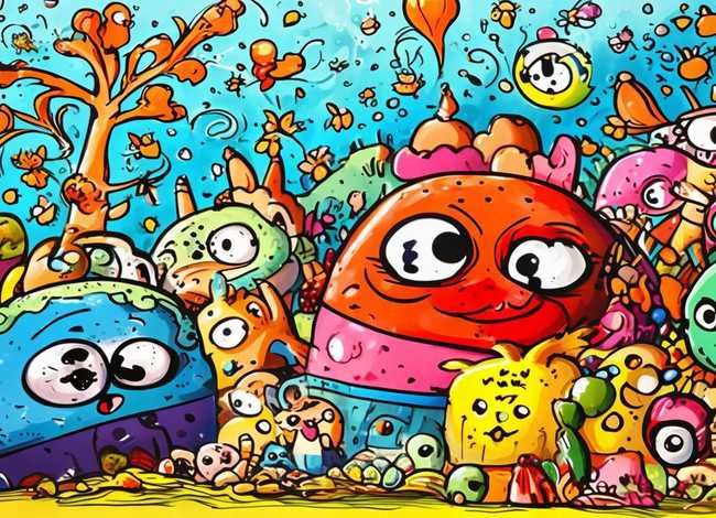 十分好看的有故事情节的儿童画，有故事情节的简笔画带颜色