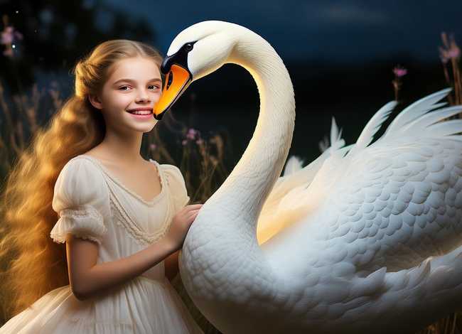 天鹅公主的故事儿童 天鹅与公主的故事