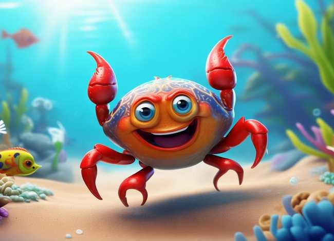 快乐的小螃蟹的故事；快乐的小螃蟹的故事内容