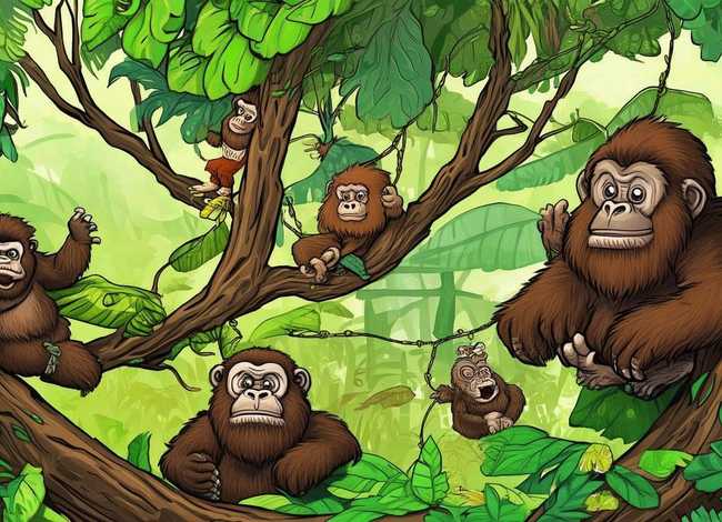 关于猩猩的故事绘本、关于猩猩的故事绘本图片