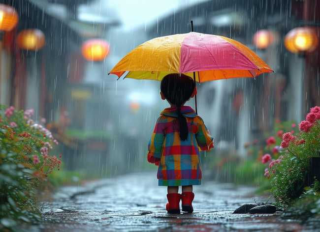 下雨了,故事；下雨了故事中小玲是怎么回家的