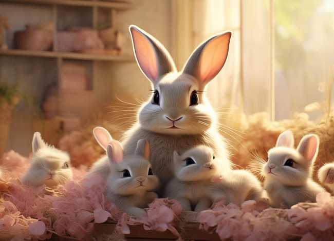 儿童睡前故事兔子妈妈生宝宝 小兔妈妈生宝宝故事