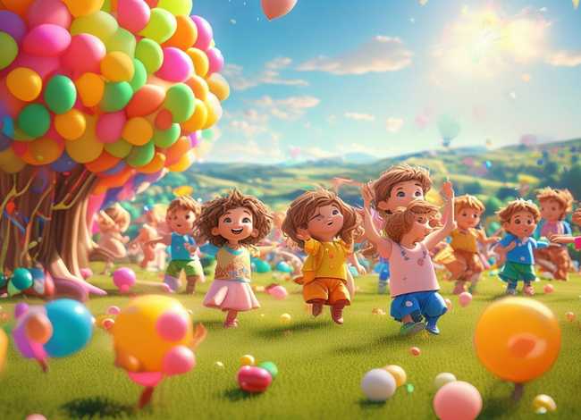 快乐的儿童节视频 - 快乐的儿童节绘画