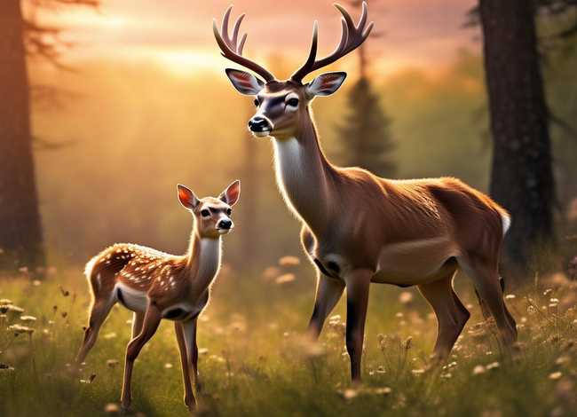 关于母鹿救小鹿的故事；关于母鹿救小鹿的故事作文