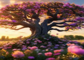 花树的故事；美丽的花树故事