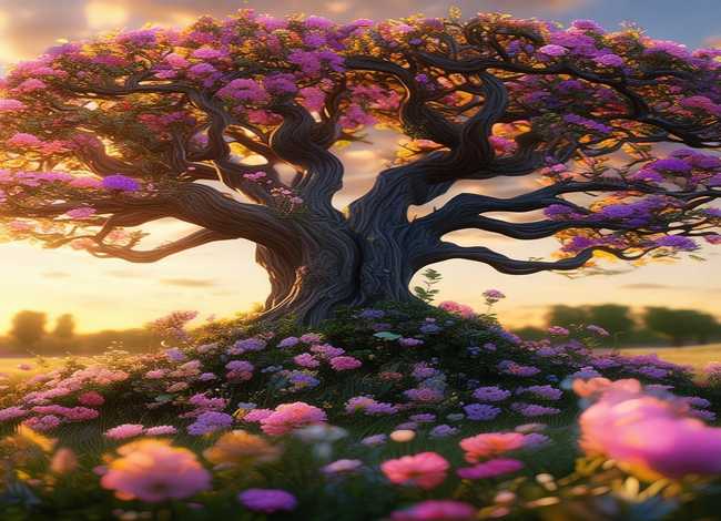 花树的故事；美丽的花树故事