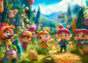 四年级童话故事儿童画；四年级儿童童话故事情节简笔画