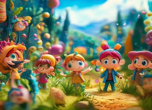 四年级童话故事儿童画；四年级儿童童话故事情节简笔画