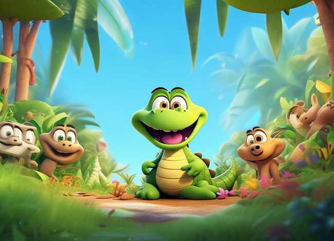 鳄鱼的故事儿童视频 - 鳄鱼的视频故事视频