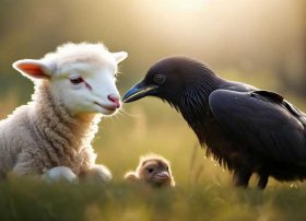 小羊跪乳乌鸦反哺故事 - 小羊跪乳和乌鸦反哺的故事