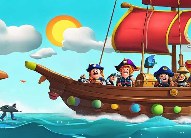 儿童版海盗的故事；海盗的儿童动画片