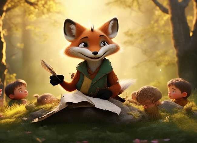 有智慧的狐狸儿童故事，狐狸的智慧故事表演
