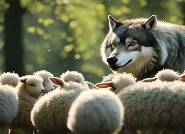小羊和大灰狼的故事，小羊和大灰狼的故事作文