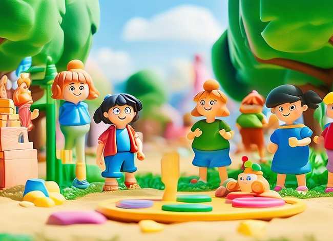 游戏故事儿童画 幼儿园的游戏故事简笔画
