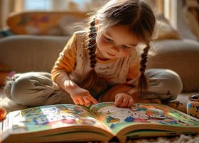 看故事书卡通图片 看故事书的图片