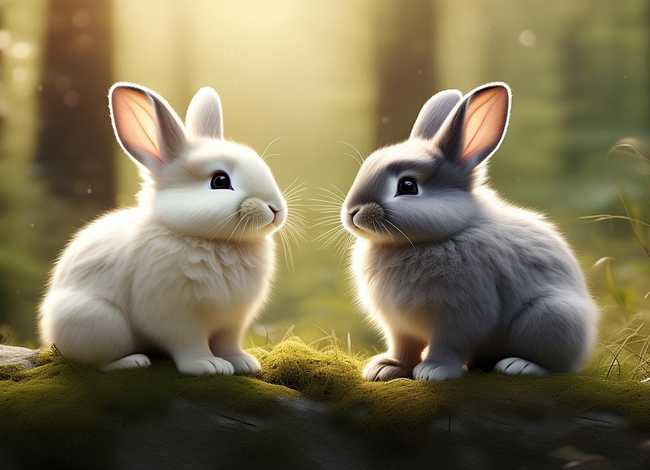 小故事小白兔和小灰兔（故事小白兔和小灰兔背景音乐）