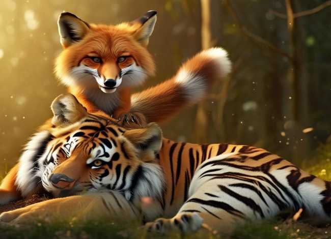 狐假虎威儿童故事 - 狐假虎威幼儿故事内容 狐假虎威儿童故事 - 狐假虎威幼儿故事内容