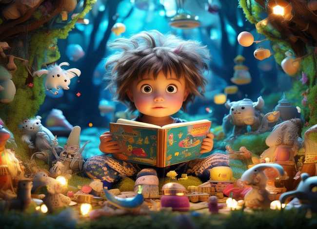 儿童故事创意画，儿童故事绘本创意画