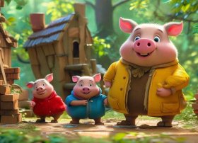 7到12岁儿童故事三只小猪，少儿故事大全 睡前故事三只小猪