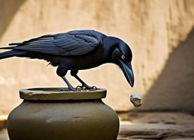 乌鸦喝水儿童故事简单版 - 乌鸦喝水故事简洁版