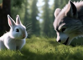 大灰狼和小白兔故事儿童故事 - 大灰狼和小白兔故事大全文字版