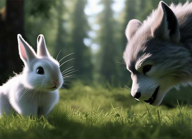 大灰狼和小白兔故事儿童故事 - 大灰狼和小白兔故事大全文字版